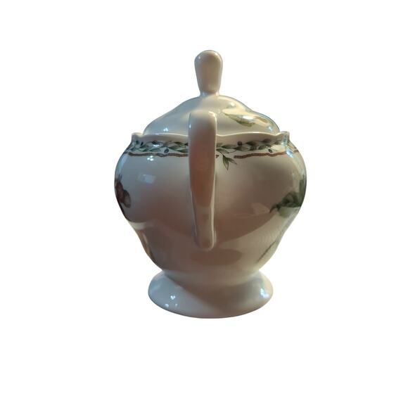 PERFECT NORITAKE ROYAL ORCHARD 9416 CREAM AND SUGAR BOWL WITH LID - Picture 8 of 11